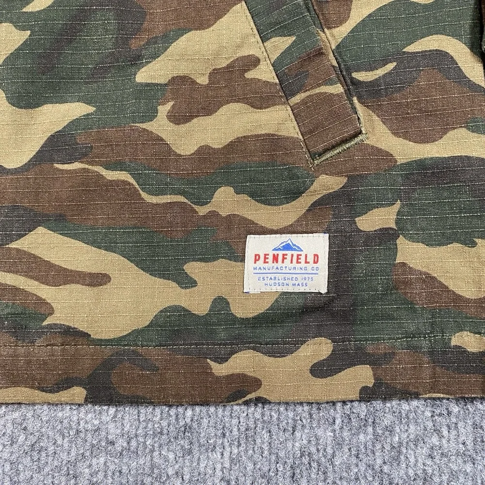 Penfield Woodland Ripstop Camo Long Sleeve Snap Shirt Mens Small Shacket - Picture 4 of 9
